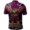 Queensland Maroons Polo Shirt Cracked Origin Fury Rise
