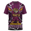 Queensland Maroons T-Shirt Cracked Origin Fury Rise