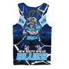 New South Wales Blues Men Singlet Cracked Origin Fury Rise
