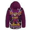 Queensland Maroons Hooded Padded Jacket Cracked Origin Fury Rise