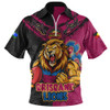 Brisbane Lions Zip Polo Shirt NAIDOC Week One Spirit One Pride
