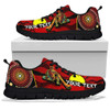 [Custom] Australia Sneakers - Australia Aboriginal Inspired Dots With Didgeridoo Black