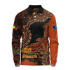Indigenous Australian Aboriginal Long Sleeve Polo Shirt Naidoc Eagle Spirit Of Country