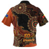 Indigenous Australian Aboriginal Zip Polo Shirt Naidoc Eagle Spirit Of Country