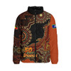 Indigenous Australian Aboriginal Padded Jacket Naidoc Eagle Spirit Of Country