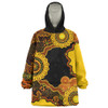 Indigenous Australian Aboriginal Snug Hoodie Connected By Flow And Spirit