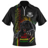 Penrith Panthers Zip Polo Shirt 60 Seasons Of Roaring Pride