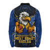 West Coast Eagles Long Sleeve Polo Shirt One Team One Fight