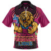 Brisbane Lions Zip Polo Shirt One Team One Fight