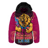 Brisbane Lions Hooded Padded Jacket One Team One Fight