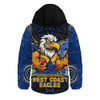 West Coast Eagles Hooded Padded Jacket One Team One Fight
