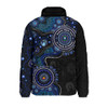 Indigenous Australian Aboriginal Padded Jacket Naidoc Week Spirit Connection Through Sea Country