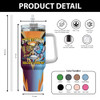 New South Wales Blues 40oz Tumbler Passionate Fan Born To Win QLD vs NSW