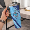 New South Wales Blues 40oz Tumbler Breaking Through Limits With Every Line