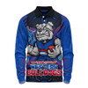 Western Bulldogs Long Sleeve Polo Shirt One Team One Fight
