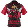 Essendon Zip Polo Shirt One Team One Fight
