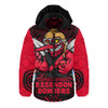 Essendon Hooded Padded Jacket One Team One Fight