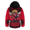 Essendon Hooded Padded Jacket One Team One Fight