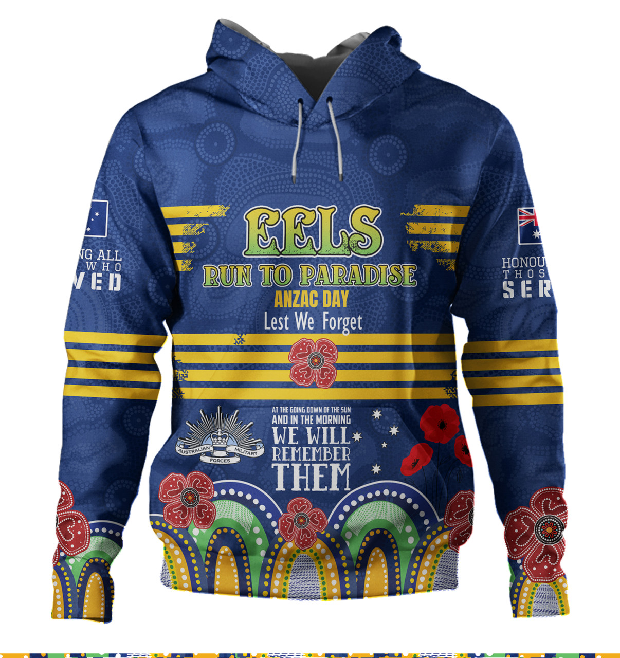 Australia Parramatta Anzac Custom Hoodie - Eels Bring On 2023 Hoodie