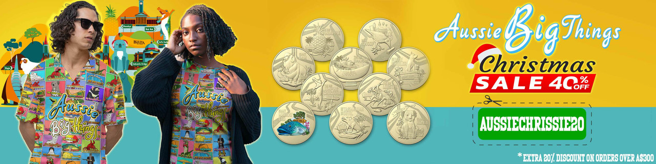 Australia's Iconic Big Things Postage Stamps Style