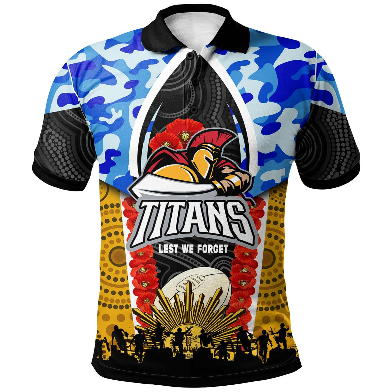Titans Rugby Polo Shirt - Custom Anzac 