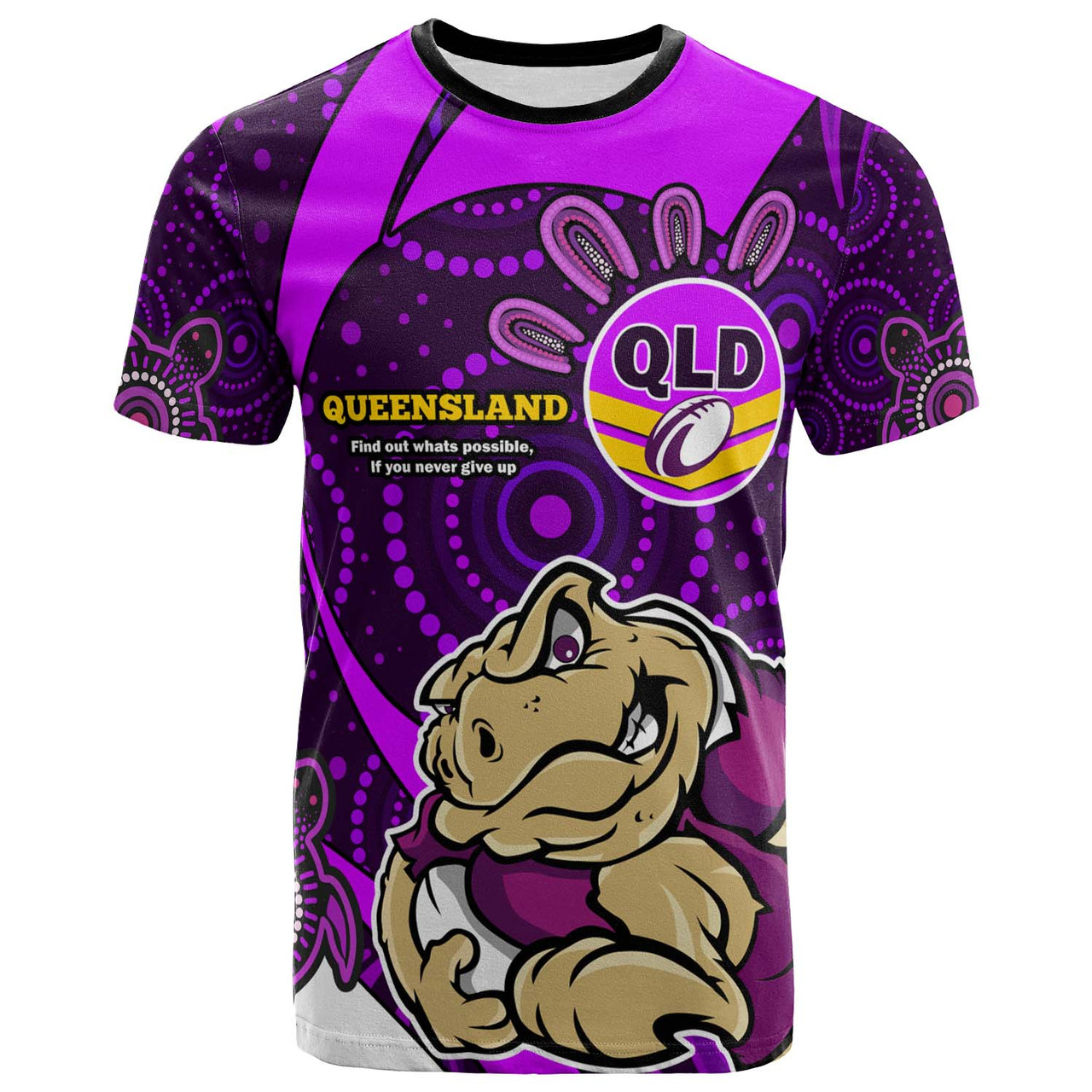 Queensland Team Tshirt Queensland QLD Quotes with Cane Toad STATES