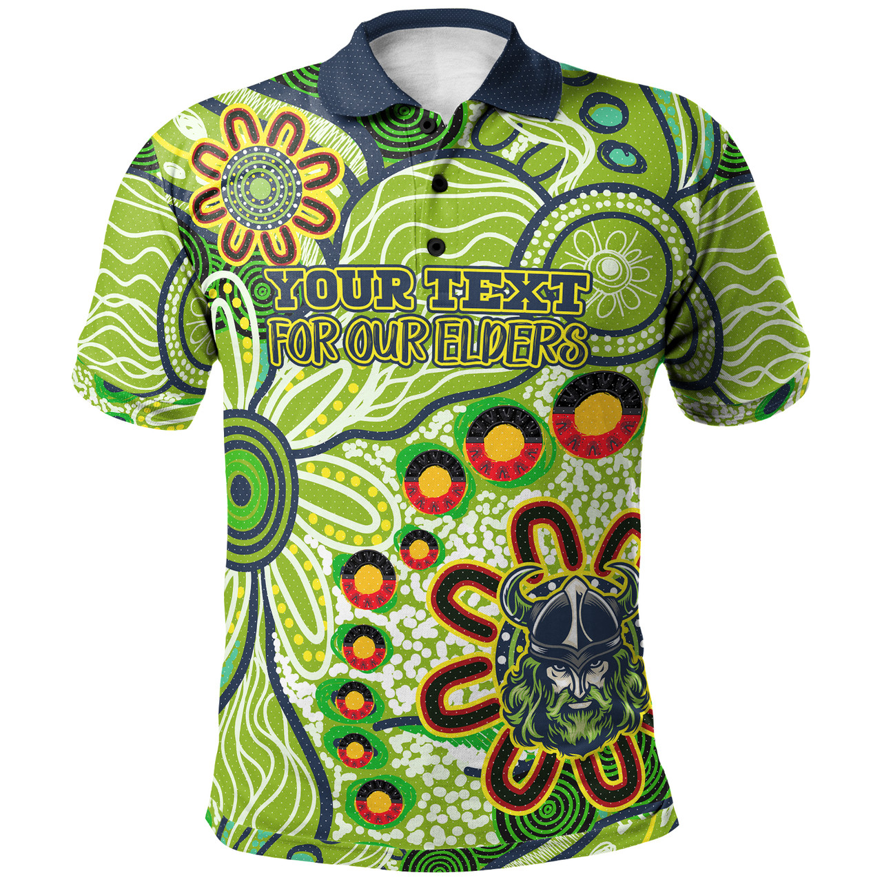 Canberra Raiders Naidoc Polo Shirt Custom For Our Elders Polo Shirt