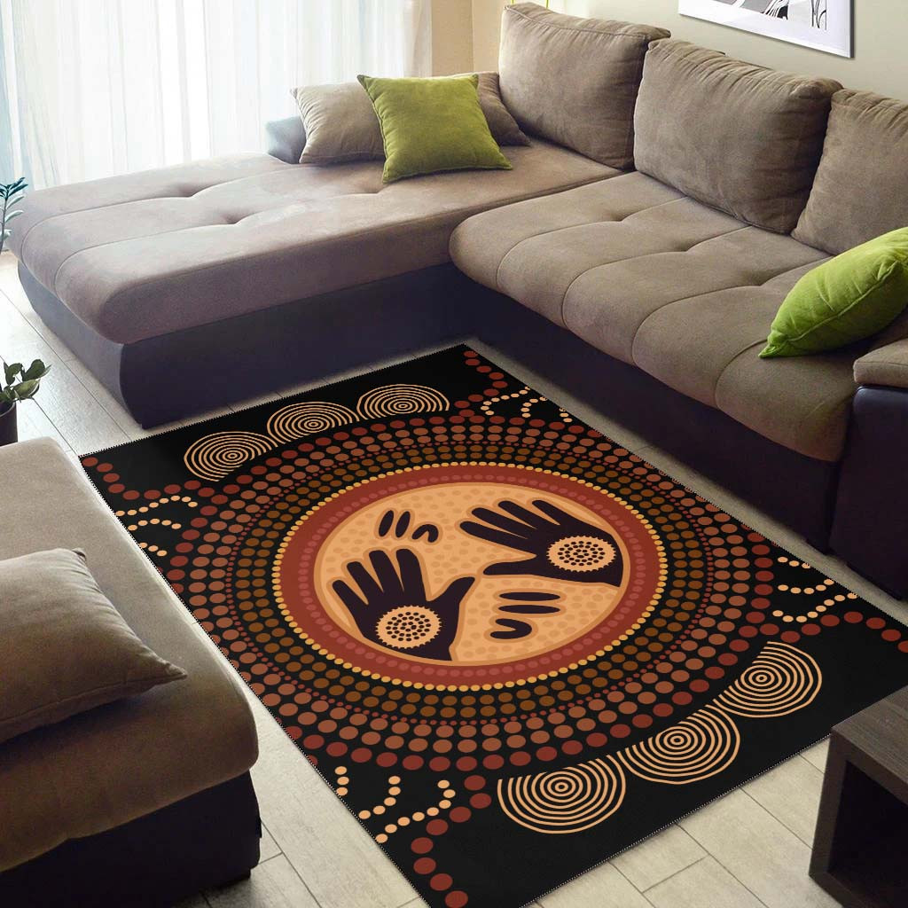 Australia Aboriginal Inspired Area Rug - Concept Art Aboiginal Inspired ...
