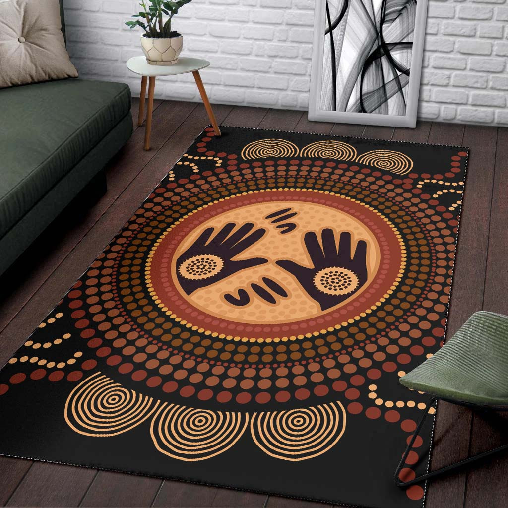 Australia Aboriginal Inspired Area Rug - Concept Art Aboiginal Inspired ...