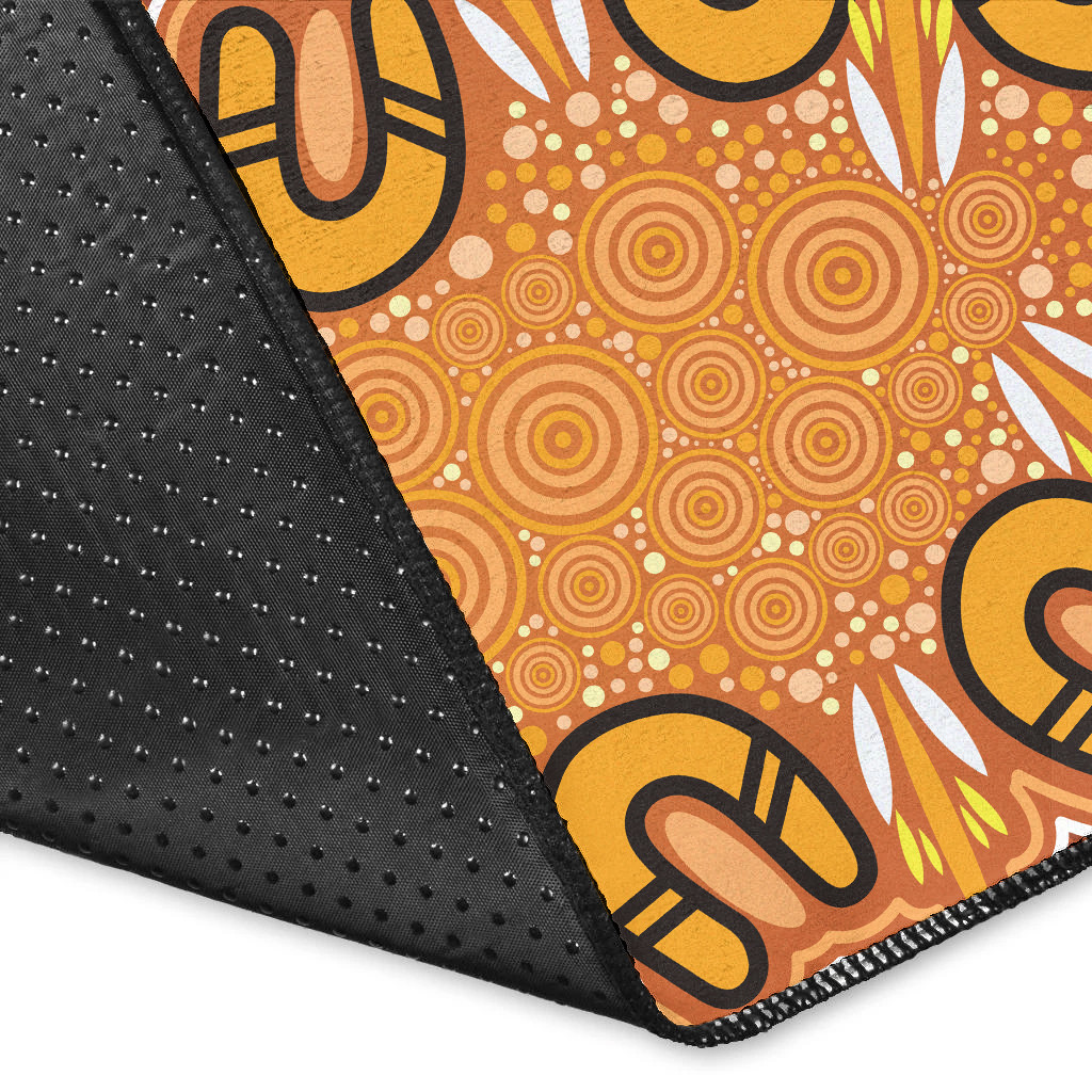 Australia Aboriginal Inspired Area Rug - Aboriginal Dot Design Background