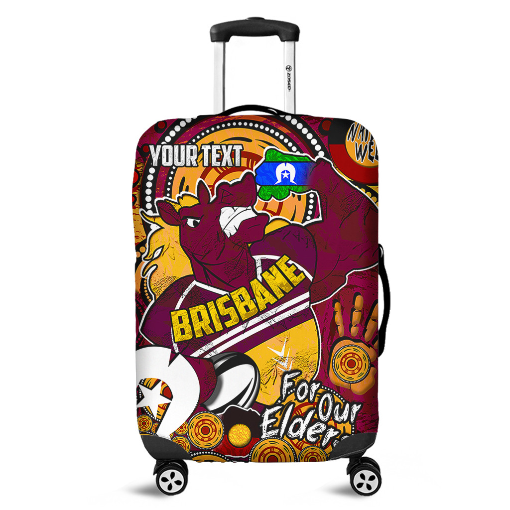 Brisbane Broncos Naidoc Week Custom Luggage Cover Brisbane Broncos