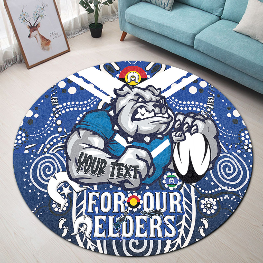 Brisbane City Naidoc Week Custom Round Rug Bulldogs City of