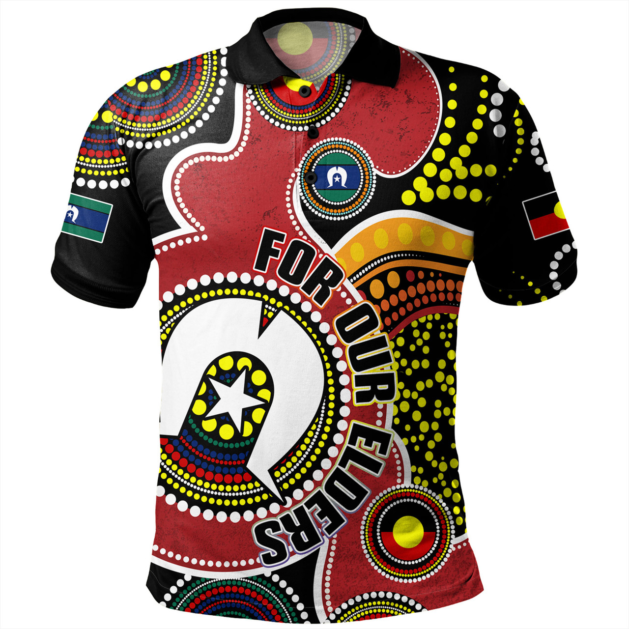 Retro Australian NAIDOC Week Art Print Casual Polo Shirt main image 0