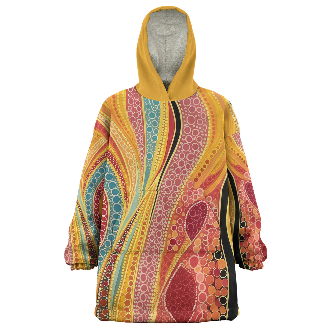 Australia Aboriginal Snug Hoodie - Indigenous Aboriginal Art Dot Color ...