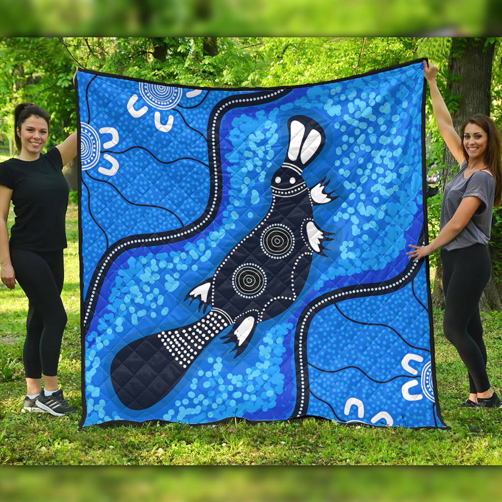 Australia Aboriginal Quilt - Platypus Art Quilt