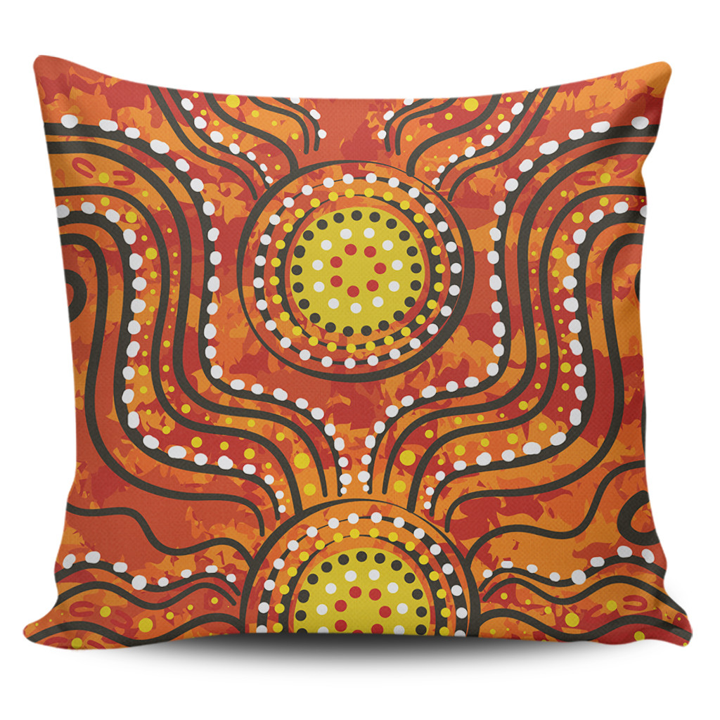 Australia Aboriginal Pillow Covers Dot Art In Aboriginal Style Pillow
