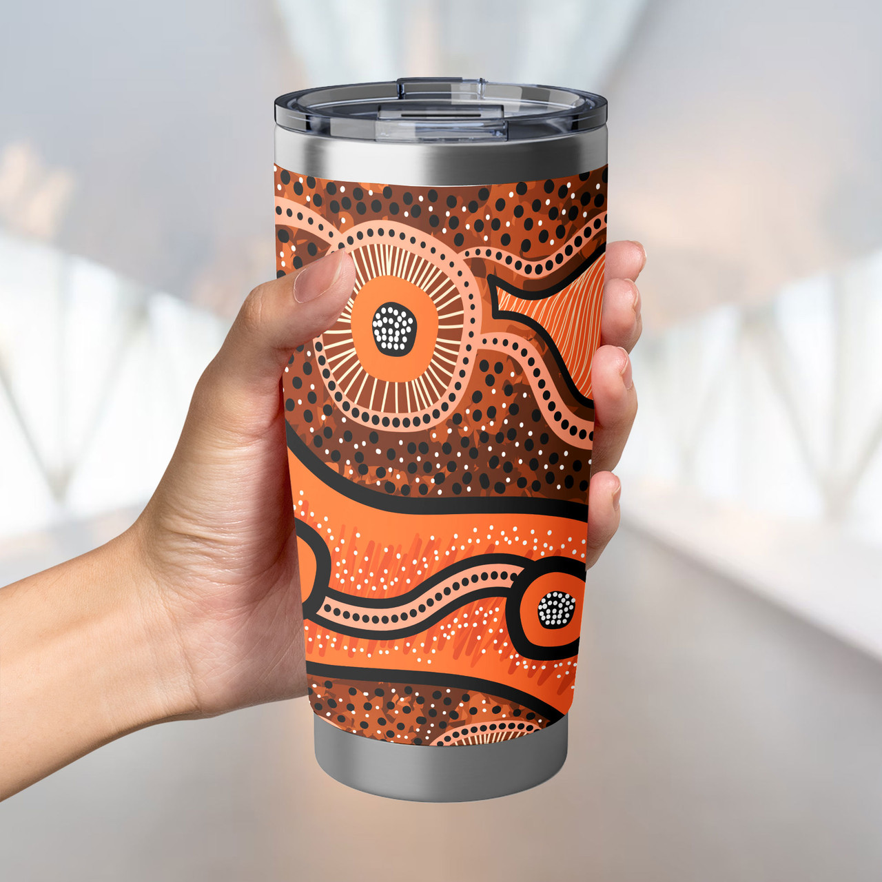Australia Aboriginal Tumbler Australian Aboriginal Background Tumbler