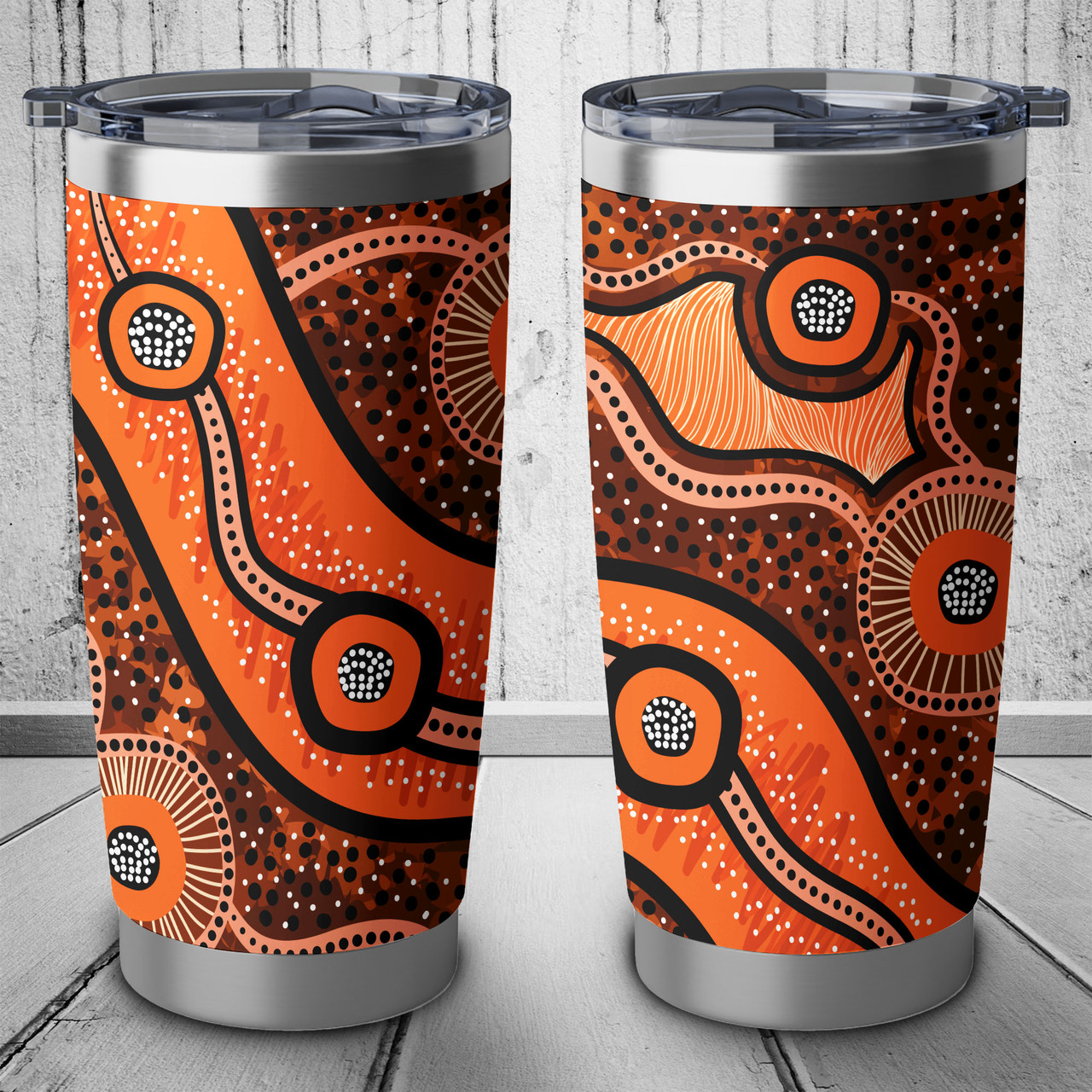 Australia Aboriginal Tumbler Australian Aboriginal Background Tumbler