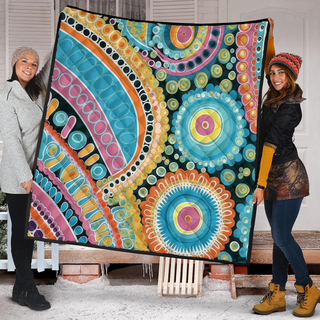 Australia Aboriginal Quilt Australian Indigenous Aboriginal Art Vivid