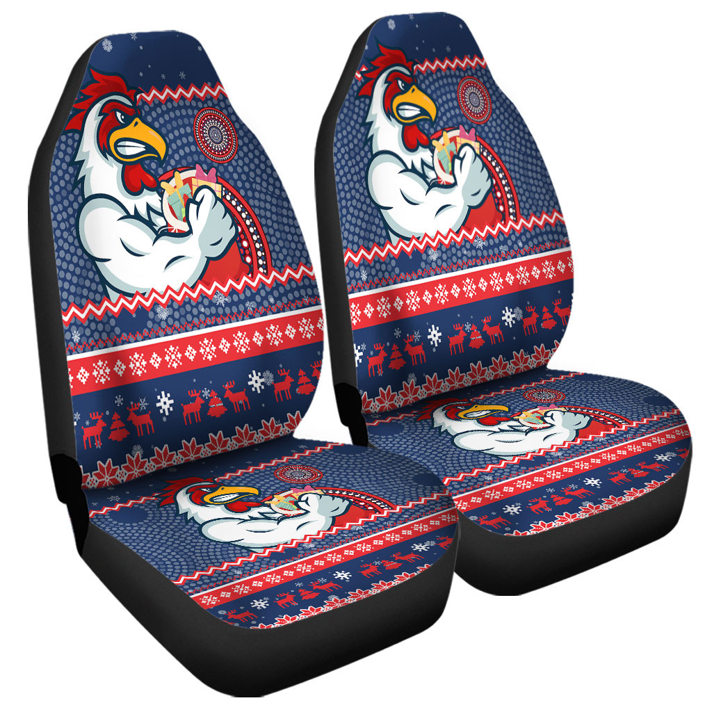 YEXIATODO Rooster Pattern Car Seat Covers Full Set With Steering Wheel Cover & Accessories – Universal Fit - View #6