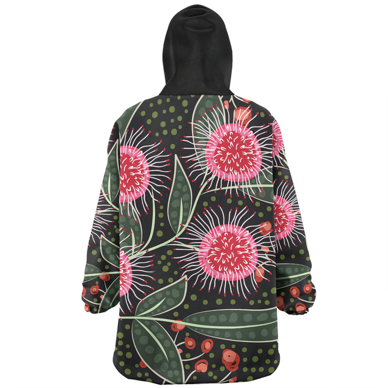 Australia Flowers Aboriginal Snug Hoodie - Aboriginal Style Australian ...