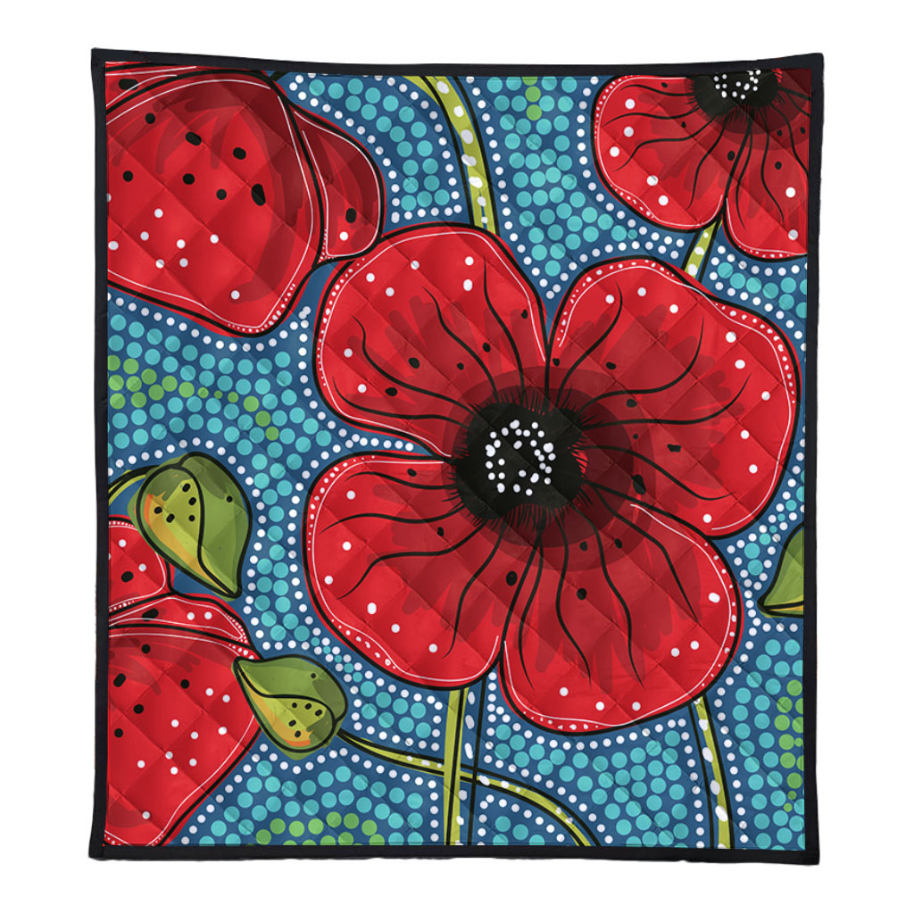 Australia Flowers Aboriginal Quilt - Aboriginal Dot Art Of Australian ...