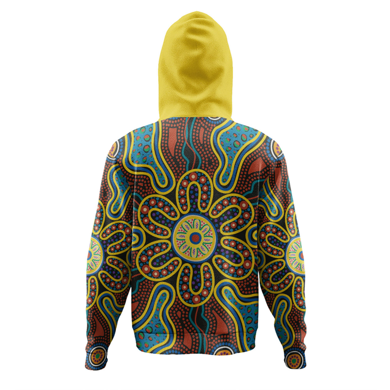 Australia Dot Painting Inspired Aboriginal Hoodie - Aboriginal Dot Art ...