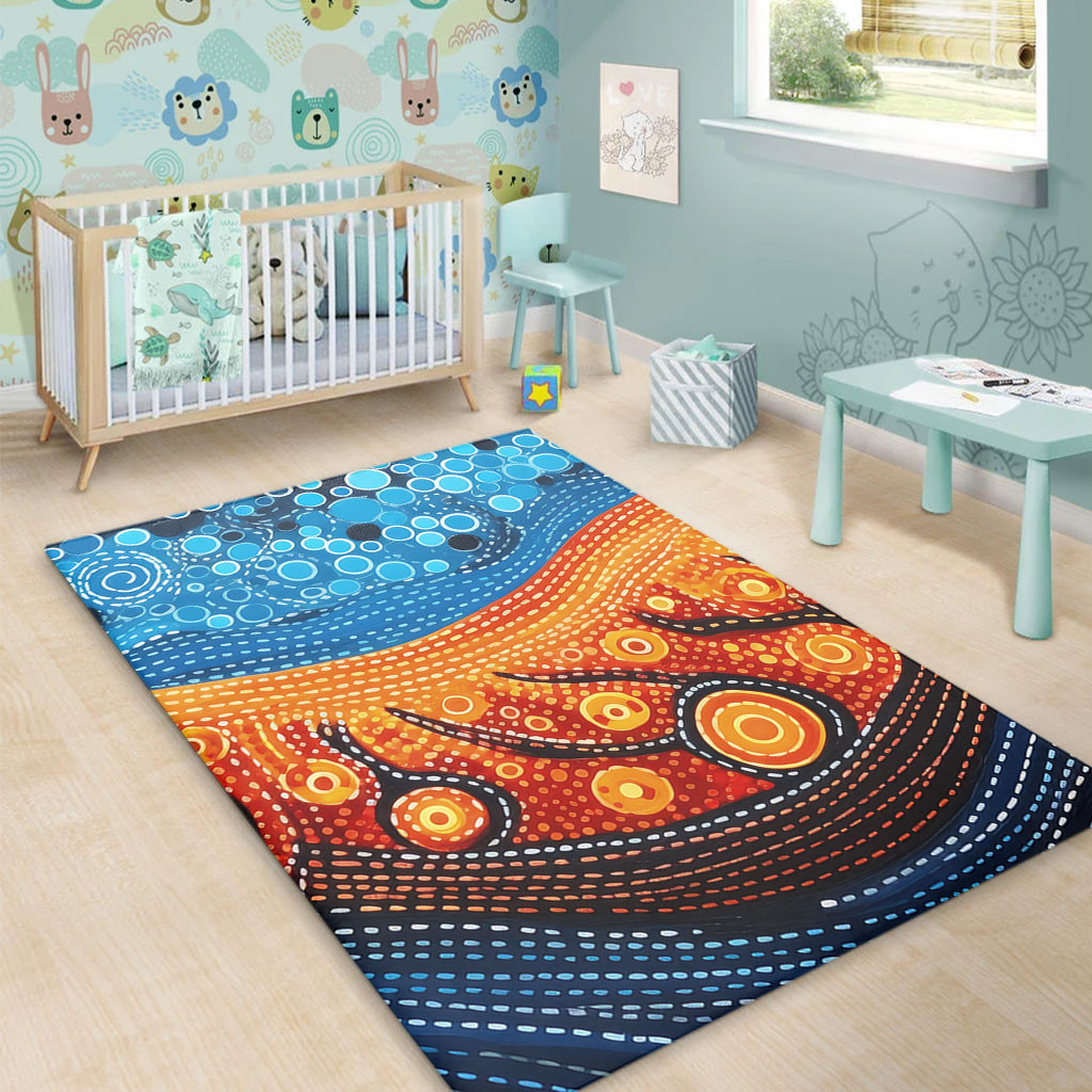 Indigenous Abc Rug Australia Dreaming Aboriginal Area Rug - Aboriginal Culture Indigenous ...