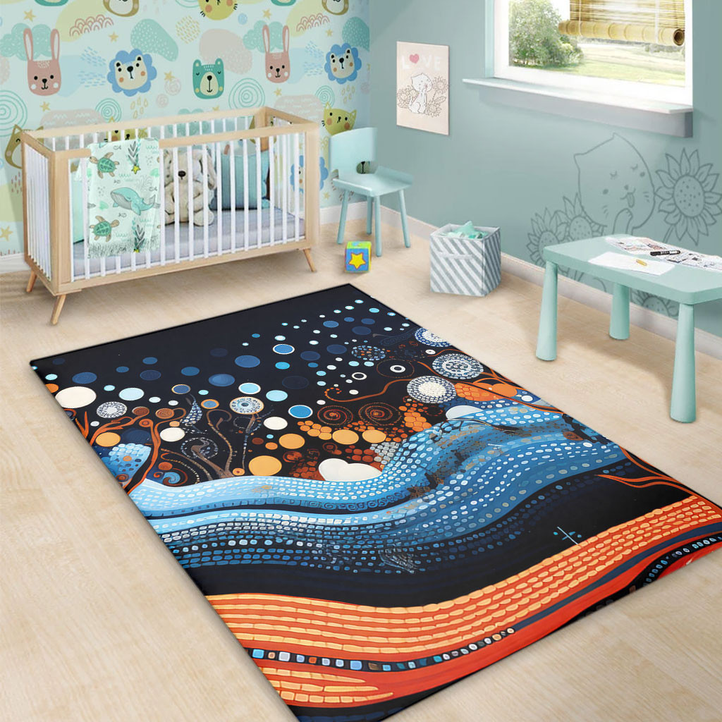 Indigenous Abc Rug Australia Dreaming Aboriginal Area Rug - Aboriginal Culture Indigenous ...