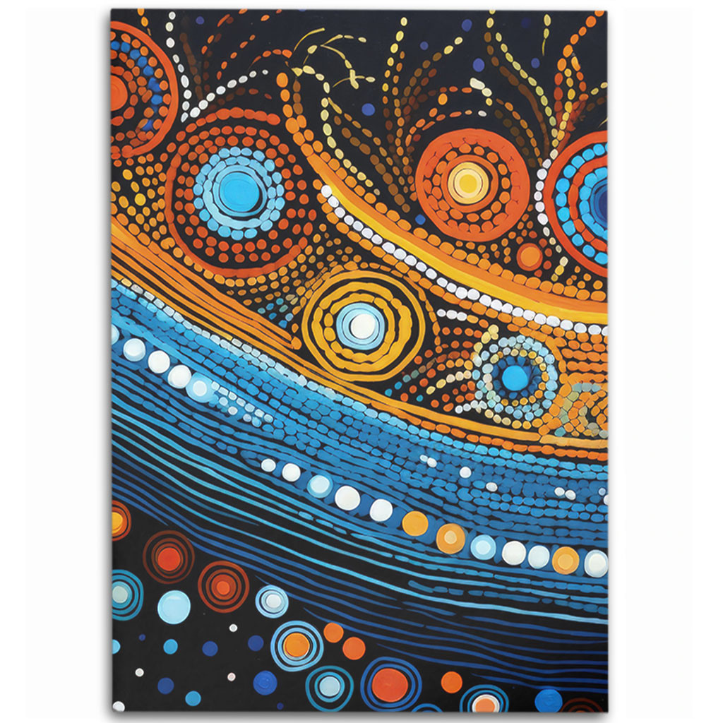 Australia Dreaming Aboriginal Area Rug - Aboriginal Dot Painting Art ...