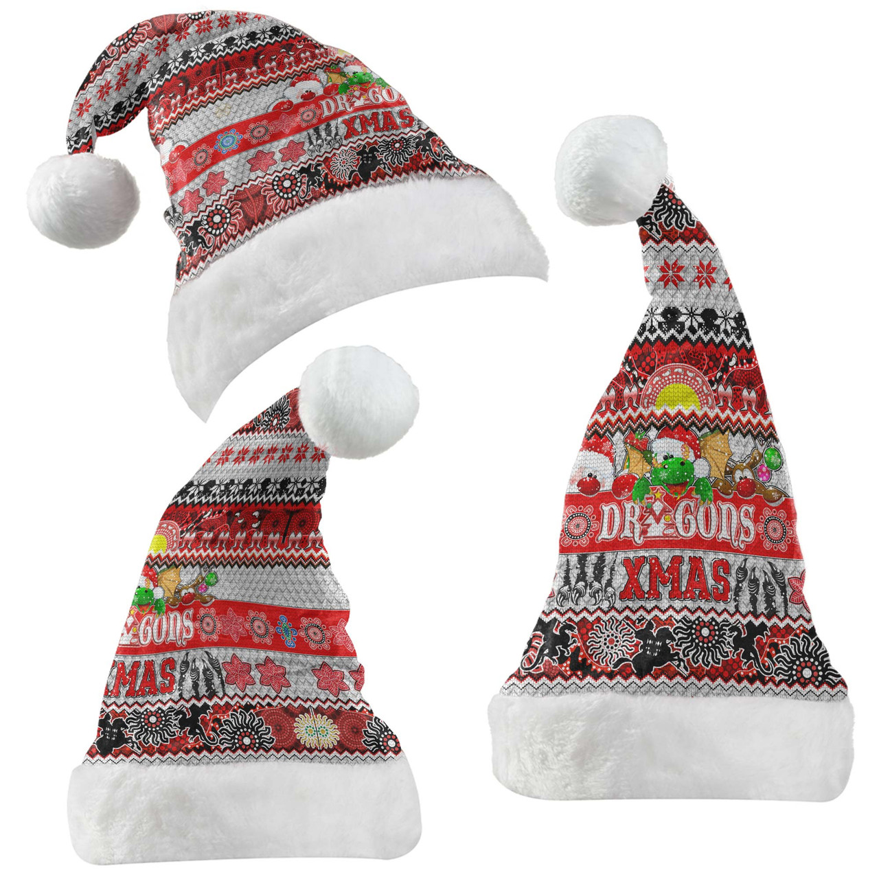 Indigenous Paisley Sky Santa Hat