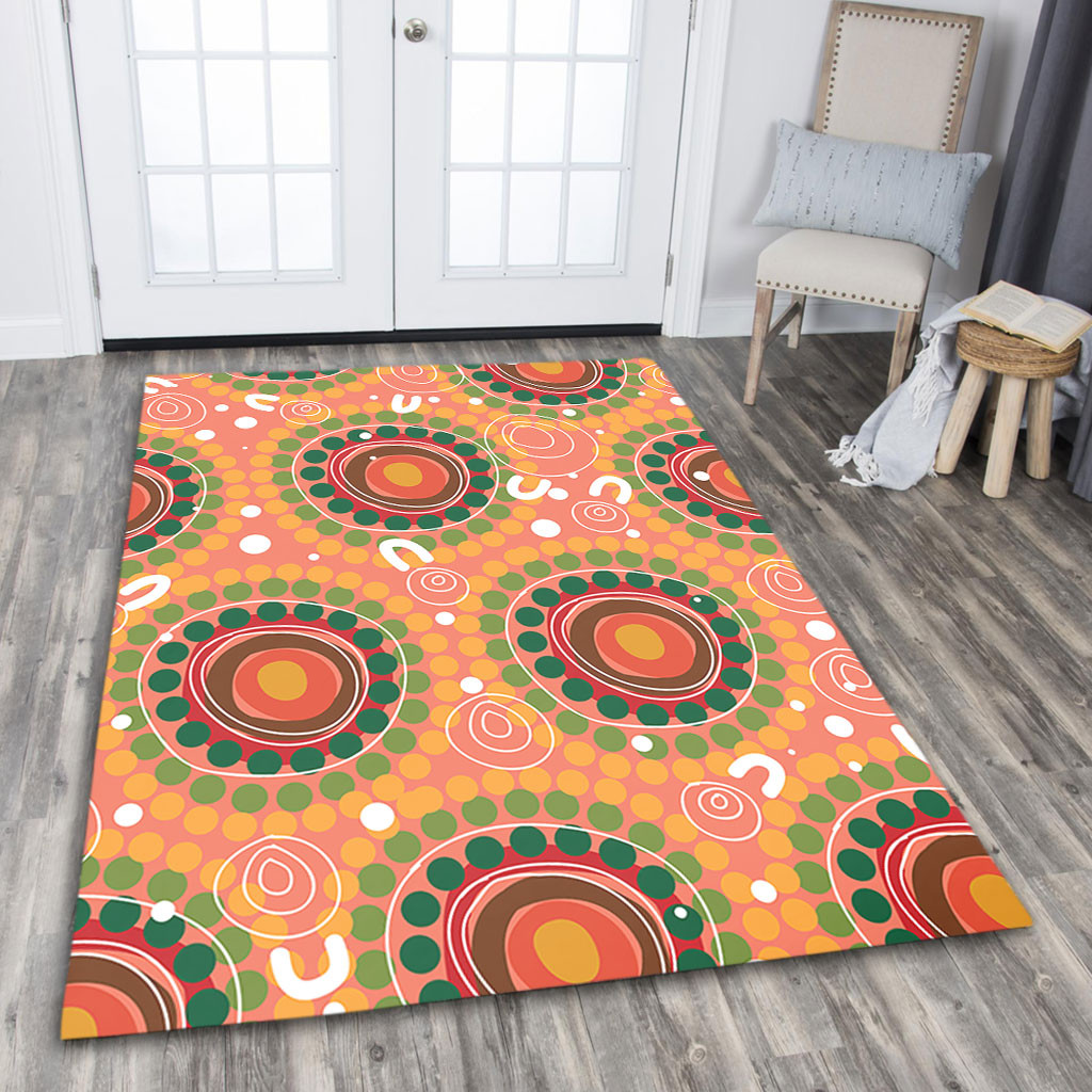 Australia Aboriginal Area Rug - Abstract Seamless Pattern With ...