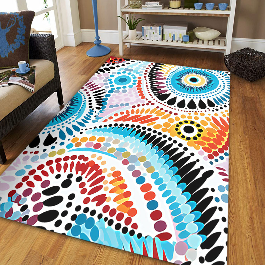 Australia Aboriginal Area Rug - Traditional Australian Aboriginal ...