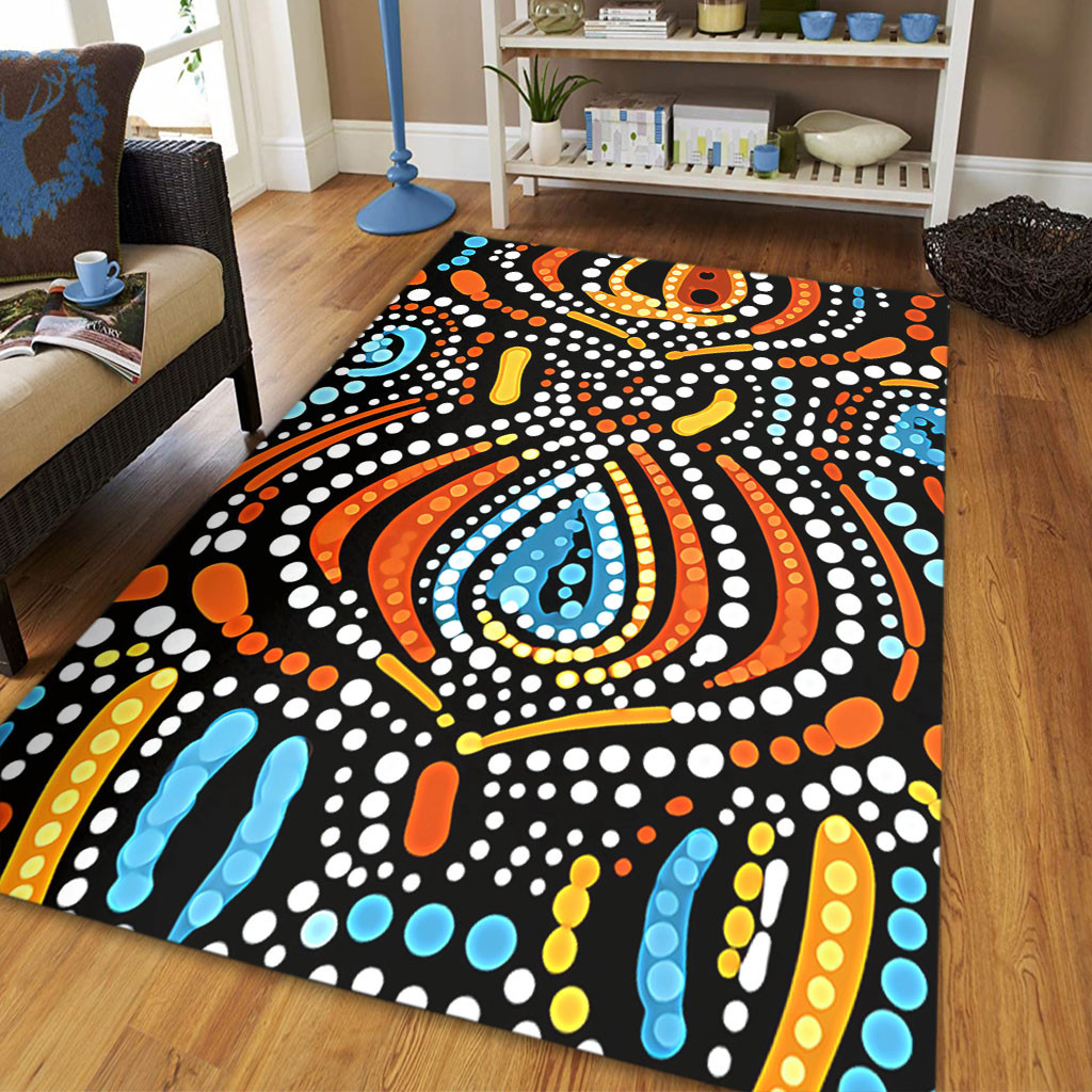 Australia Aboriginal Area Rug - Traditional Australian Aboriginal ...